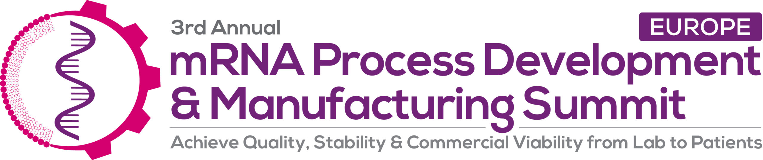 mRNA process development and manufacturing summit logo